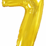 Μπαλόνι Φοιλ Σχήμα Χρυσό Νούμερο 7 Ασυσκεύαστο