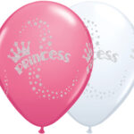 Μπαλόνια Λάτεξ 11 Glitter Princess Ast White and Rose /25 τεμ
