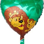 Μπαλόνι Φοιλ 18 Καρδιά με Λιοντάρι / 46 εκ ασυσκεύαστο