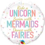 Μπαλόνι Φοιλ 18 Unicorn/Mermaids/Fairies 45 εκ