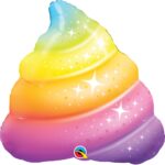 Μπαλόνι Φοιλ Σχήμα 30 Rainbow Poop Sparkles / 76 εκ