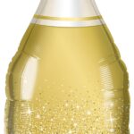 Μπαλόνι Φοιλ Σχήμα Golden Bubbly Wine Bottle 39 ύψος / 99 εκ