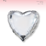 Μπαλόνι Φοιλ 18 Καρδιά - Ασημί / 46 εκ - Συσκευασμένο