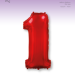 Φοιλ Σχήμα Κόκκινο Νούμερο 1 / 90εκ ύψος