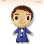 Μπαλόνι Φοιλ  Γαμπρός - Groom/WEDDING ​60 x 99 εκ.  - Συσκευασμένο