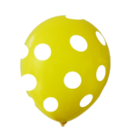 Μπαλόνια Pastel R100 Πουά Κίτρινο /25 τεμ