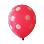 Μπαλόνια Decor R100 Πουά Φούξια /25 τεμ