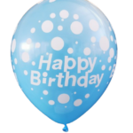 Μπαλόνια 12 Happy Birthday Σιέλ All around /25 τεμ