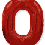 Φοιλ Σχήμα Κόκκινο Νούμερο 0 / 90εκ ύψος - Ασυσκεύαστο