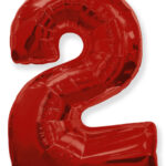 Φοιλ Σχήμα Κόκκινο Νούμερο 2 / 90εκ ύψος - Ασυσκεύαστο