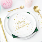 Χαρτοπετσέτες σε Σχήμα Χριστουγεννιάτικο Δέντρο 16x16.5εκ  Merry Christmas 20 τμχ