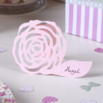 Place Cards Frills & Spills Free Standing - Ροζ / 10 τεμ