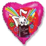 Μπαλόνι Φοιλ 18 Καρδιά Love Magic Rabbit / 46 εκ