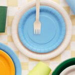 Χάρτινα Πιάτα γλυκού - Γαλάζια (6 τεμ) - Image 2