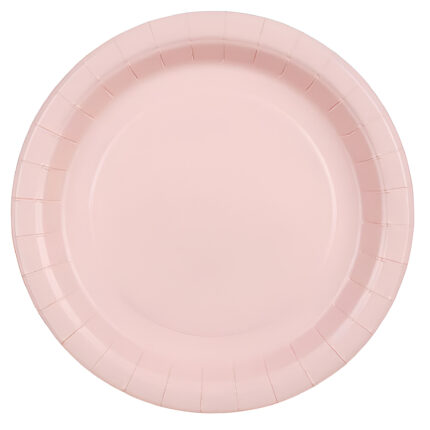 Χάρτινα Πιάτα φαγητού - Ροζ (6 τεμ)