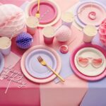 Χάρτινα Πιάτα φαγητού - Ροζ (6 τεμ) - Image 2