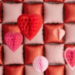 Χάρτινες Διακοσμητικές Κυψέλες Καρδιές (3 τεμ) - Image 2