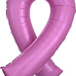 Μπαλόνι Φοιλ Σχήμα Pink Ribbon  «Σύμβολο κατά του καρκίνου του μαστού»  / 51 x 91 εκ