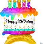 Μπαλόνι Φοιλ Ultrashape Birthday Cake με βάση / 35 x 45 εκ