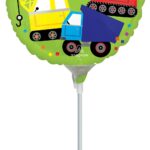 Μπαλόνι Φοιλ Μίνι 9 Happy Birthday Trucks  / 23 εκ