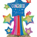 Μπαλόνι Φοιλ AirLoonz Colorful Star Bursts Congrats! / 63 x 91 εκ