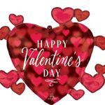 Μπαλόνι Φοιλ Σχήμα Καρδιά Romantic Glow Hearts / 73εκ x 60εκ