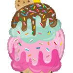 Μπαλόνι Φοιλ Σχήμα Παγωτό - Here's the Scoop Cone / 48 x 76 εκ