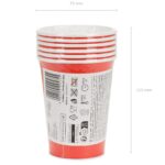 Κόκκινα Χάρτινα Ποτήρια (6 τεμ) - Image 3