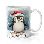 Κούπα Χριστουγεννιάτικη - Πιγκουίνος με Σκουφάκι