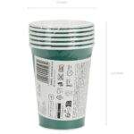 Πράσινα Χάρτινα Ποτήρια (6 τεμ) - Image 3