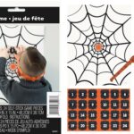 Pin the Spider on the Web Party Game for 24