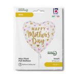 18'' Μπαλόνι Καρδιά Happy Mother's Day - Image 2
