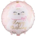 18'' Ροζ Μπαλόνι Kitty Happy Birthday