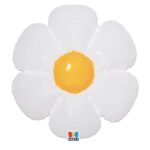 Μπαλόνι Φοιλ Σχήμα Μαργαρίτα Λευκό / 66 x 78 εκ