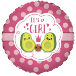 Μπαλόνι Φοιλ 18 Baby Girl  Avocado - Αβοκάντο / 46 εκ Ασυσκεύαστο