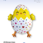 Foil Balloon Happy Chicken / 81 x 80 cm