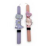 Λαμπάδες  για ζευγάρια μαζι δεν κάνουμε και χώρια δεν μπορούμε (2 τεμ)