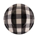 Χάρτινα Μπωλ - Καρό Μαύρο (6 τεμ)