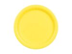 Χάρτινα Πιάτα Φαγητού - Κίτρινα (6 τεμ)