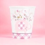 Χάρτινα Ποτήρια ροζ Ελεφαντάκι (8 τεμ) - Image 2