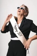 Κορδέλα "Happy 50" (κρεμ) - Image 2