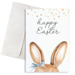 Κάρτα Πασχαλινή-Αυτάκια Κουνελιού